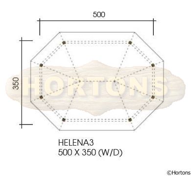 Helena 3 - 5.0x3.5m octagonal gazebo - Click Image to Close