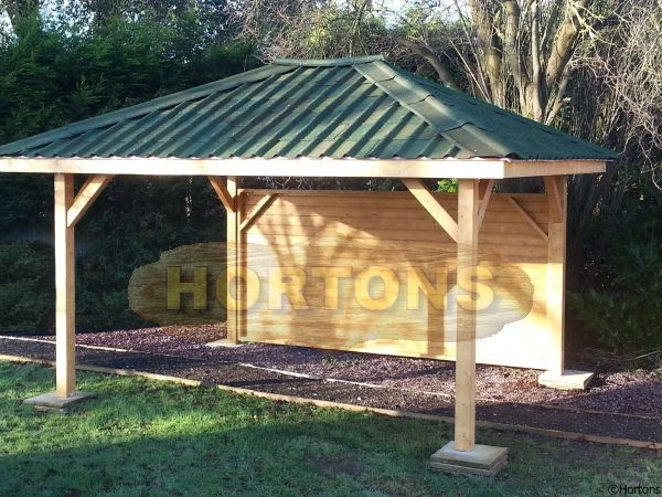 Open sided Wooden Classroom Gazebos - Click Image to Close