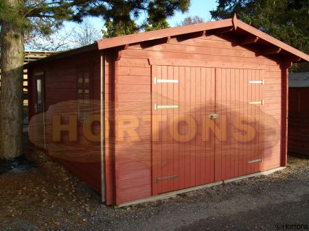 3x5m log cabin garage