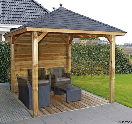 Lugarde Wooden gazebo - 2.4 x 2.4m - Click Image to Close