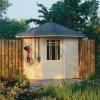 1.8 x 1.8m 28mm Lugarde Prima Fifth Avenue Corner Summer House