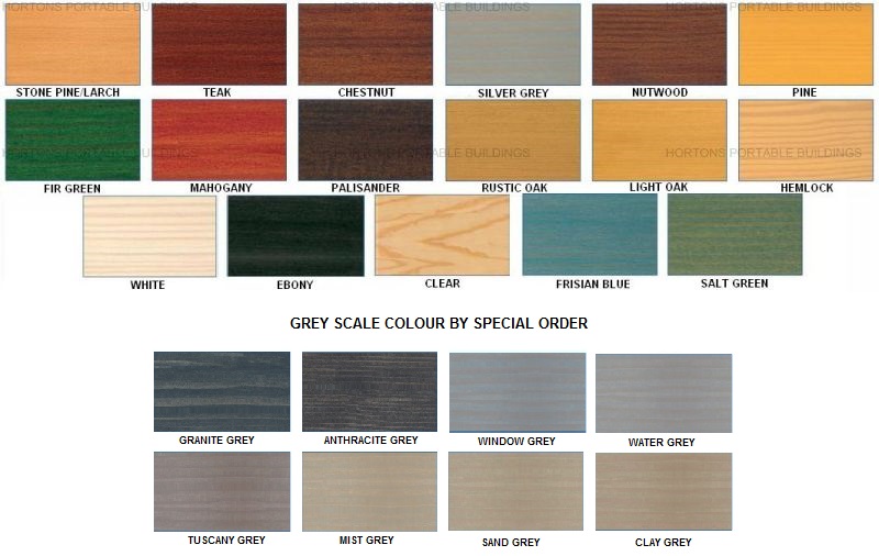 Timber Floor Stain Colour Chart