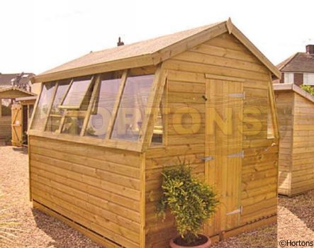 Log Cabin Double Sided Potting Shed