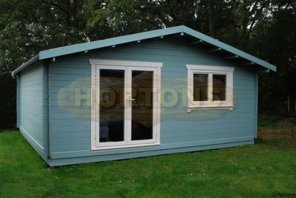 45 + 45mm Twinskin Dover 5.5m x 4.5m Log Cabin - Click Image to Close