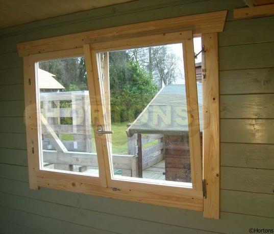 Log Cabin Upgrade standard side hung window to tilt & turn functionality