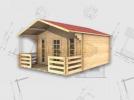 Bournemouth 28mm 4.0 x 3.0m Log Cabin - Click Image to Close