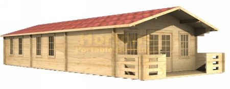 Derby 70mm 6x11m log cabin - Click Image to Close