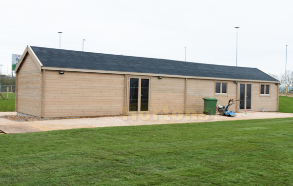 Log Cabin 19m x 5m Horkesley sports clubhouse