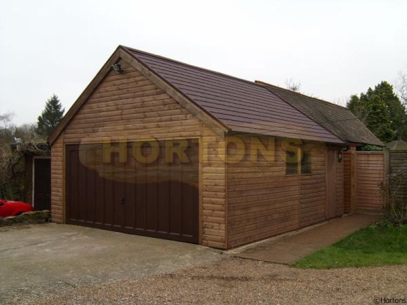 6x6m Framed Timber Double Garage - Click Image to Close