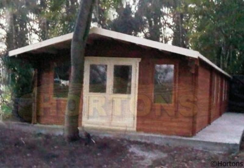Crawley 70mm 5x11 log cabin for sale - Click Image to Close