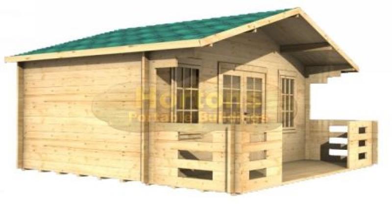 5x3m Huntingdon 35mm log cabin - Click Image to Close