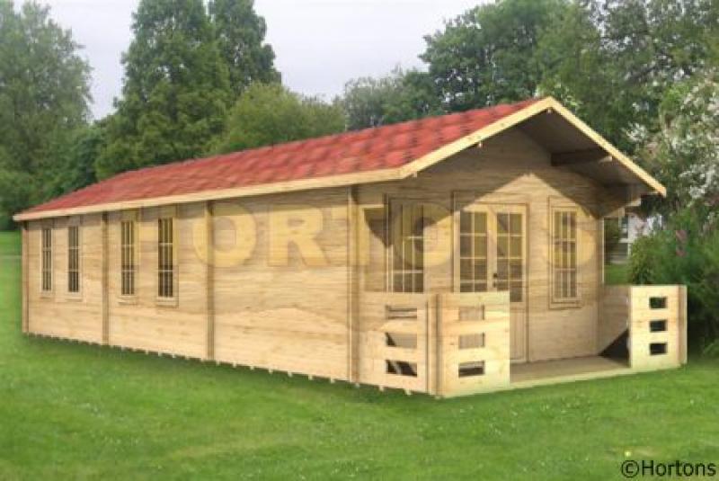 Derby 70mm 6x11m log cabin - Click Image to Close