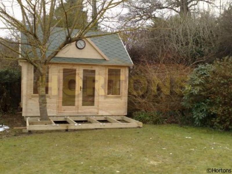 Mini Clockhouse 45mm 4x4m log cabin - Click Image to Close
