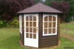 Log Cabin 2.5m Octagonal Summerhouse Lugarde Prima Vera