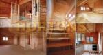 Two storey log house 136 sq m