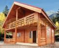 Two storey log house 98 sq m