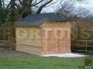 Log Cabin Hortons Single Post & Beam Framed Garage