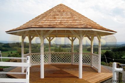 Helena 4 - 4.5m octagonal wooden gazebo - Click Image to Close