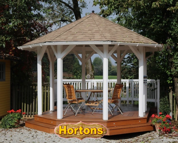 Helena 7 - 3.5m octagonal wooden gazebo - Click Image to Close