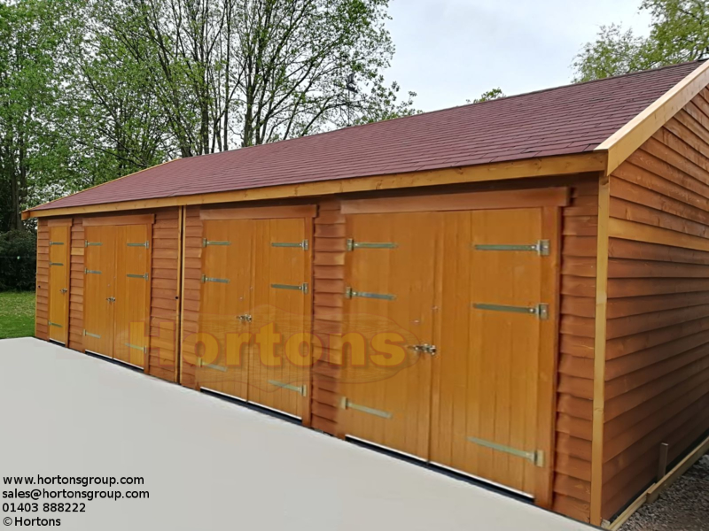 Quadruple Timber Framed Garage - Click Image to Close