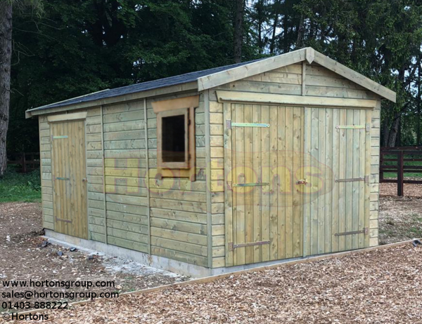 4x5.5m Timber Framed Single Garage - Click Image to Close