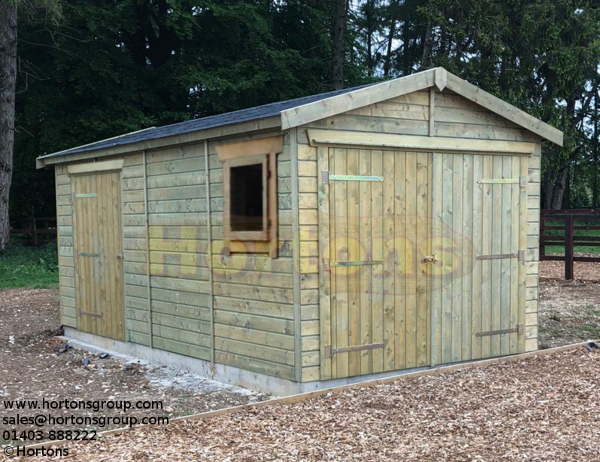 4m x 6m Single Timber Framed Garage - Click Image to Close