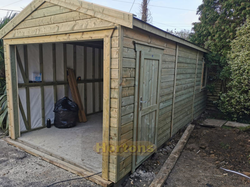3x6m Single Timber Framed Garage