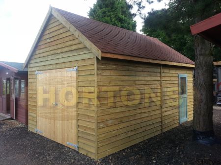 3m x 5.5m Single Garage Timber Framed