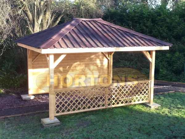 Open sided Wooden Classroom Gazebos - Click Image to Close