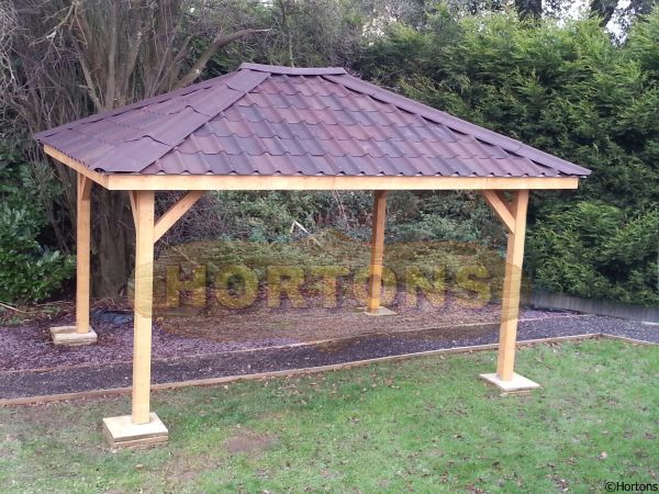 Open sided Wooden Classroom Gazebos - Click Image to Close