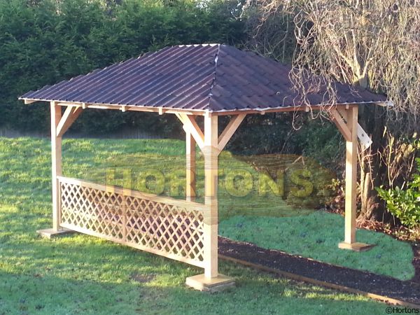 Open sided Wooden Classroom Gazebos - Click Image to Close