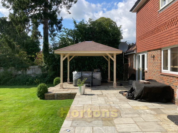 Open sided Wooden Classroom Gazebos