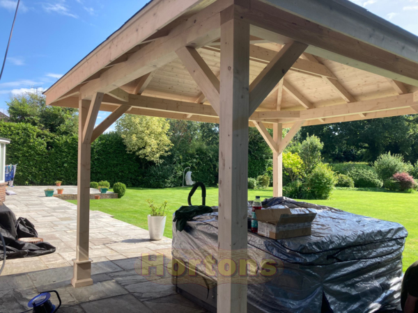 Open sided Wooden Classroom Gazebos