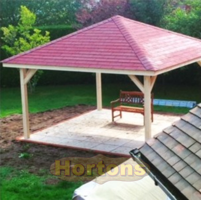 Wooden garden gazebos, VERY heavy duty - full pricing table