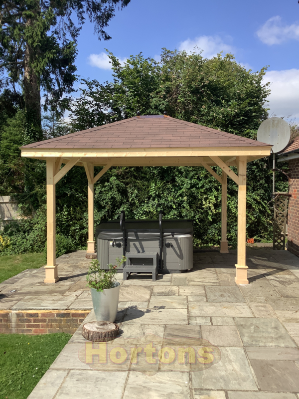 Open sided Wooden Classroom Gazebos