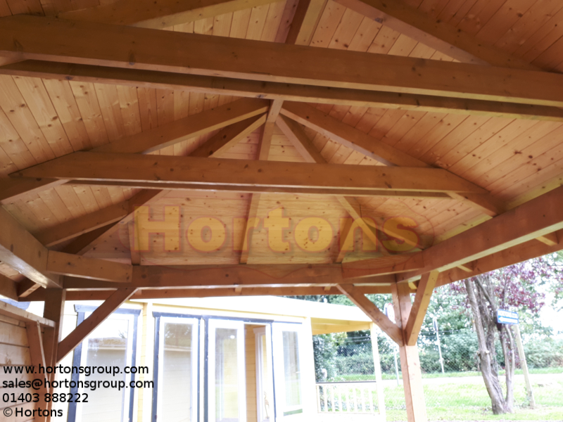 Open sided Wooden Classroom Gazebos - Click Image to Close