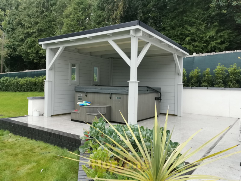 Hortons pent roof wooden gazebos - full pricing table