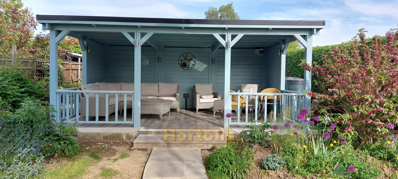 Hortons pent roof wooden gazebos - full pricing table