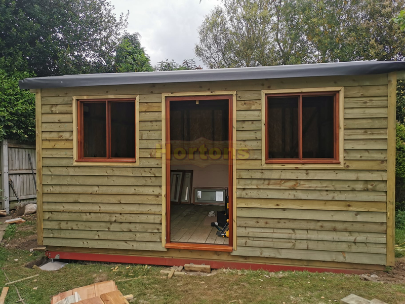 6ft x 6ft Easibuild heavy duty garden office - Click Image to Close