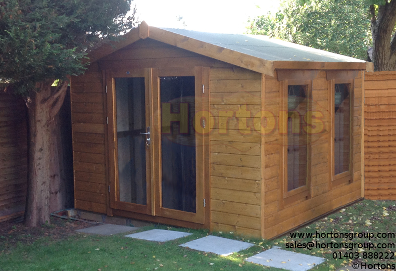 6ft x 6ft Easibuild heavy duty garden summerhouse - Click Image to Close