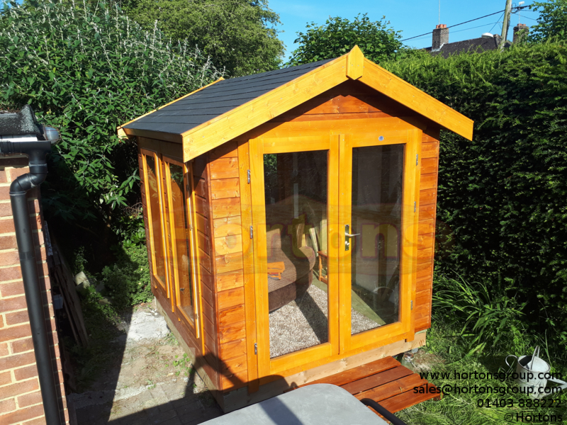 6ft x 6ft Easibuild heavy duty garden summerhouse - Click Image to Close