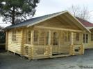 Truro 6x6m 90mm "D" profile log cabin