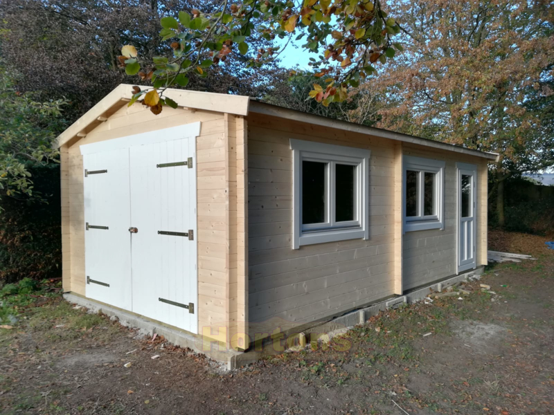 4 x 7m Interlocking garage - Click Image to Close