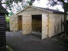 Log Cabin 45mm Interlocking Garage 5.5 X 5.5m Specification