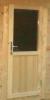 Log Cabin Dwelling (ISO) Quality Double Glazed Half Glazed Single Door