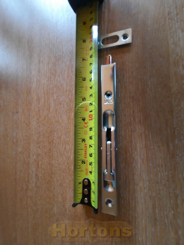 Shoot bolts for log cabin doors and windows