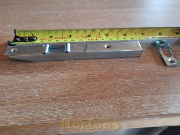 Shoot bolts for log cabin doors and windows