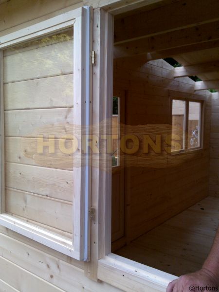 Custom made to size log cabin windows - Click Image to Close