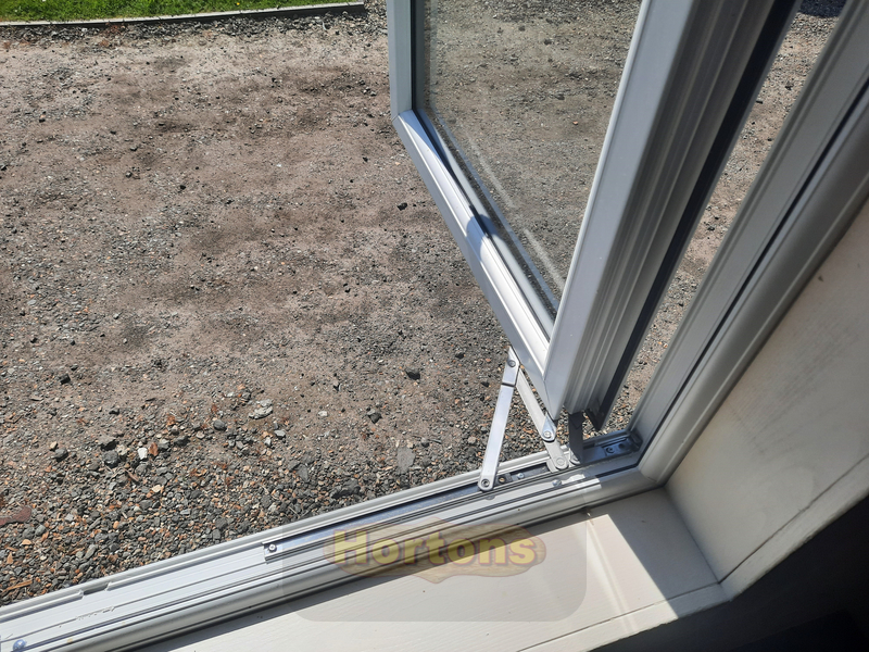 1365 x 980mm uPVC French window, double casement