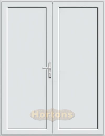 1565x1855mm uPVC fully panelled double doors
